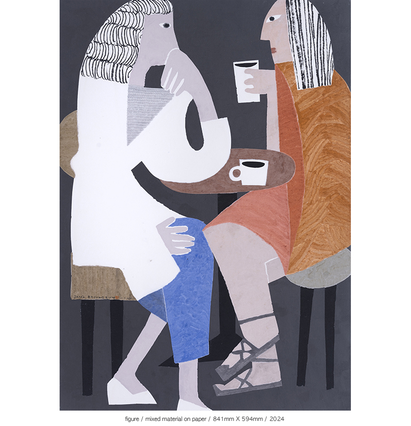 Jang Byeong Eun · Eastbrush · 张炳彥 · figure · mixed_material_on_paper · 841mm_x_594mm · 2024